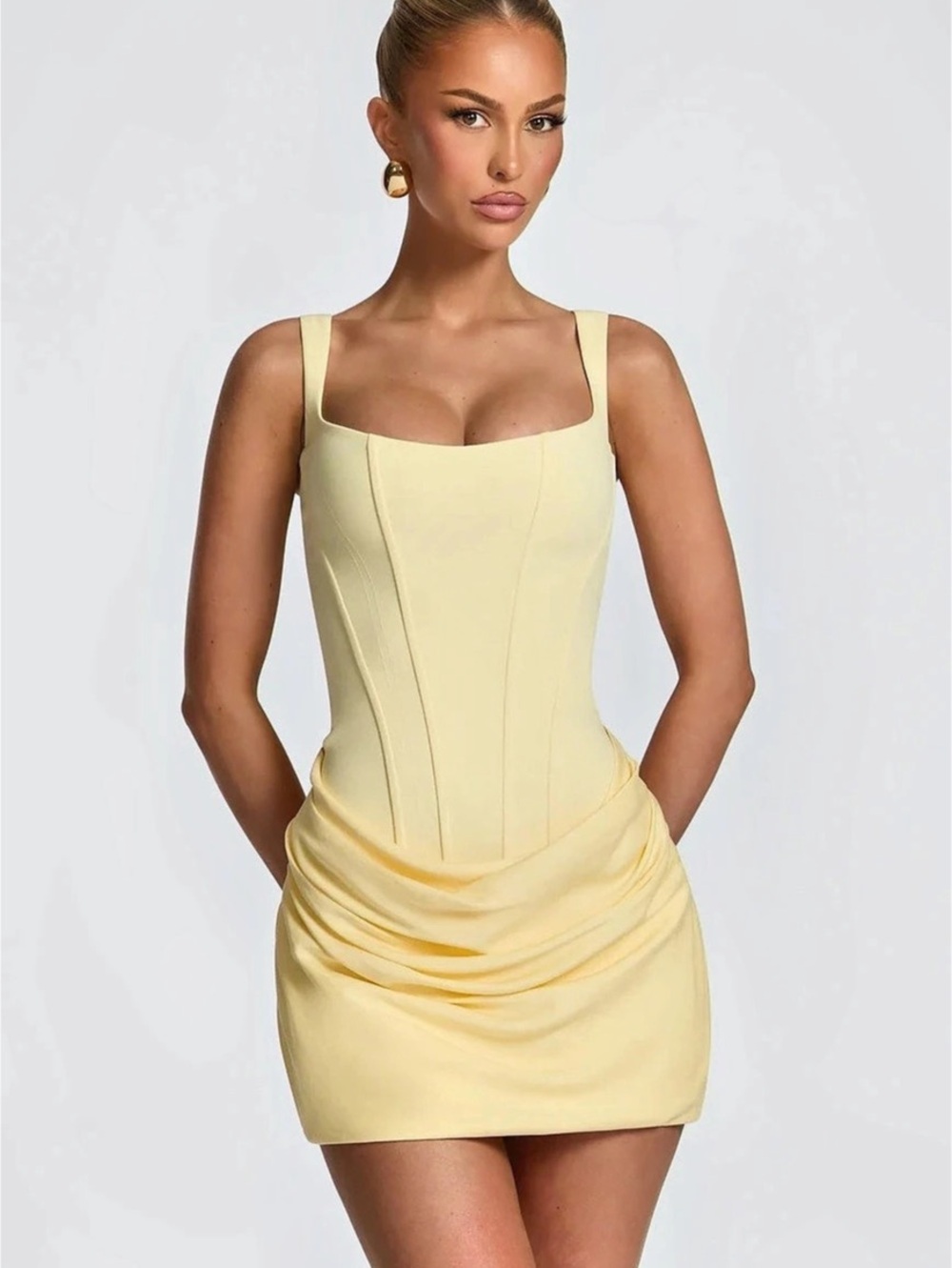 Cornelia Yellow Mini Dress